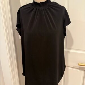 7th avenue design studio new york co. Black Blouse. XL. Mock Neck. Polyester